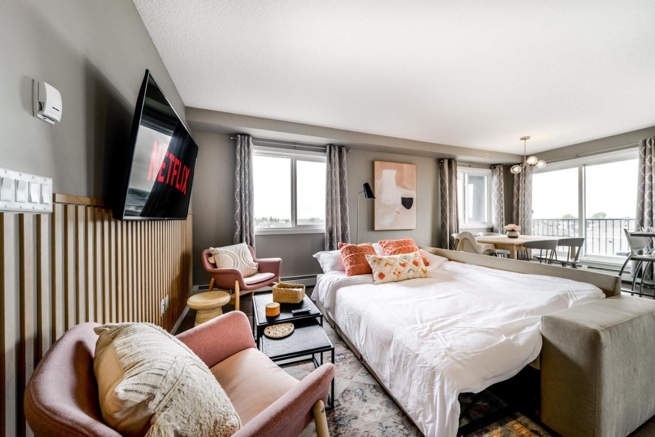 Peaceful Oasis Condo, Ac, Top Floor, Secure Ug Parking, Balcony, King Bed! Эдмонтон Экстерьер фото